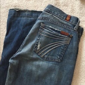 33 inseam-7 for all mankind dojo jeans